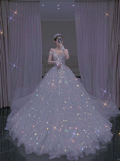 Pin By Lucyeand On ┊aesthetic Sparkle Wedding Dress Princess Ball
