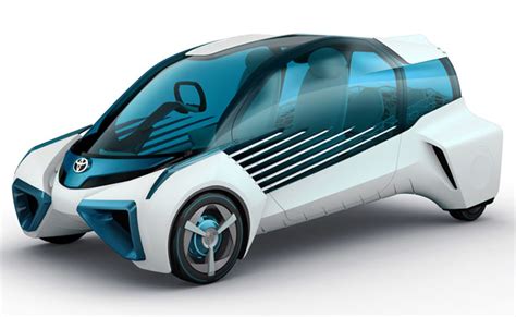 Futuristic Toyota Fcv Plus Concept Car Uses Compressed Hydrogen As Its