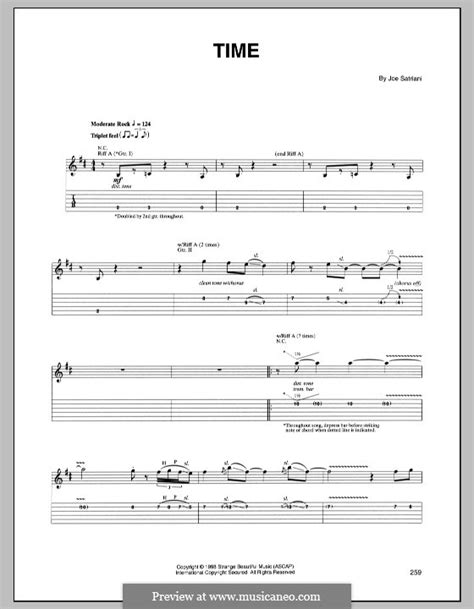 Time Por J Satriani Partituras On Músicaneo