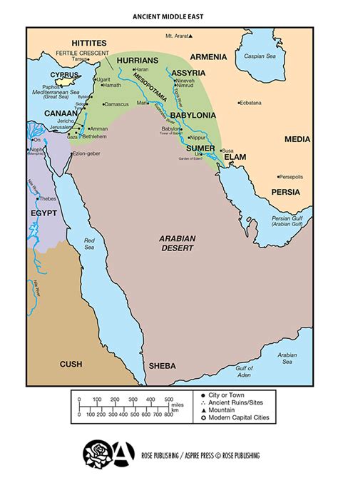 Ancient Middle East Map Labeled