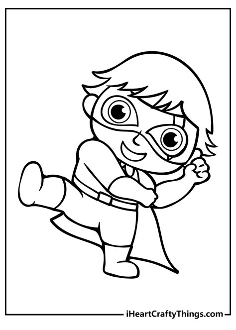 Ryan S World Coloring Pages Red Titan