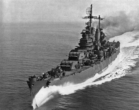Us Navy Baltimore Class Heavy Cruiser Uss Pittsburgh At Speed The