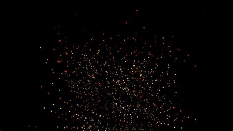 Heavy Fire Dust Particles Sparks Black Screen Background Effect 1080p