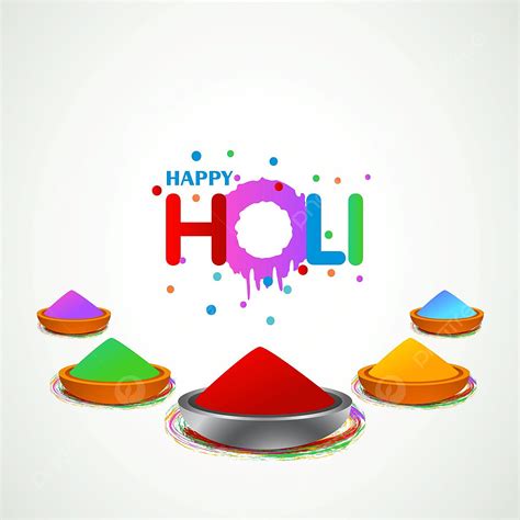 Happy Holi Color Vector Png Images Happy Holi Card With Colors Holi