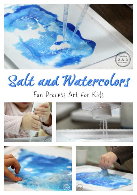 Invite children to move about the daycare with flashlights. Preschool Painting Activity with Salt, Glue and ...