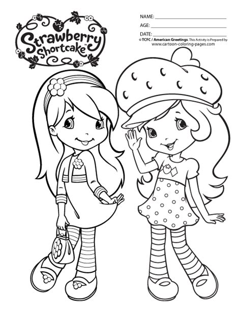 Choose your favorite coloring page and color it in bright colors. Strawberry Shortcake Coloring Pages Printable - Coloring Home