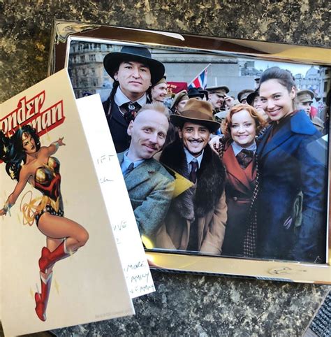 On Set Photo Of The Cast Of Wonder Woman Shared By Eugene Brave Rock On
