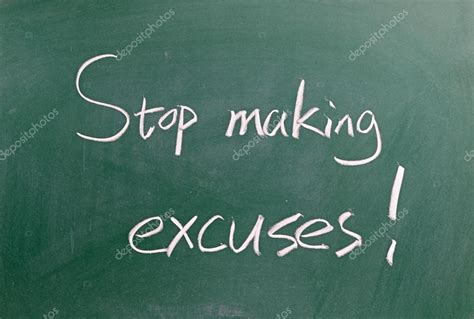 Stop Making Excuses Sign — Stock Photo © Zorabc 66286181