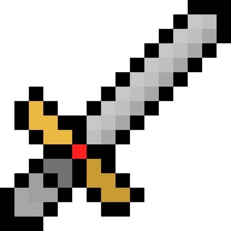 Pixel Sword Sword Pixel Art Transparent Png 408x501 4280375 Png Hot