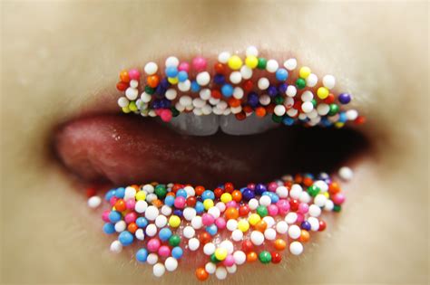 Wallpaper Sugar Lips Teeth Sprinkles Glitter Confectionery