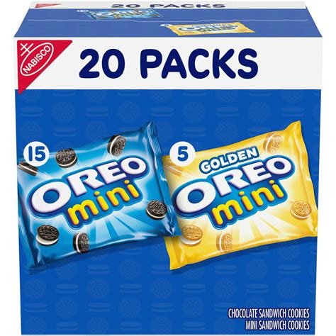 Oreo Mini Mix Sandwich Cookies Variety Pack 20 1 Oz Snack Packs