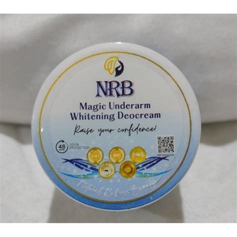 Authentic Nrb Underarm Whitening Deo Cream 40g Shopee Philippines