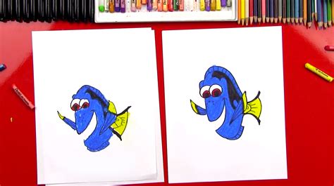 How To Draw Dory Art For Kids Hub