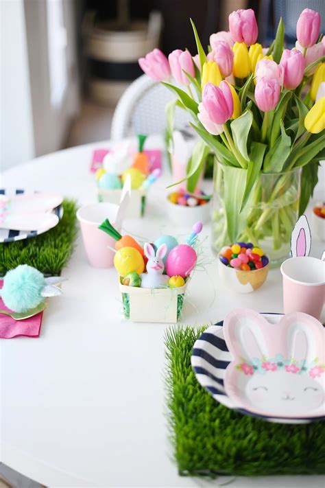Easy Easter Brunch Table Setting Ideas And Recipes Pink Peppermint Design