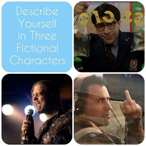 Describe Yourself In Three Fictional Characters Movie Forums