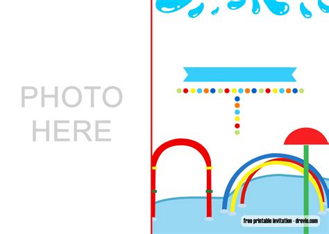 splash party invitations free printable printable templates
