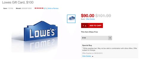 Find deals on products in gift cards on amazon. $100 Lowe's Gift Card for $90 from Staples.com - Doctor Of ...