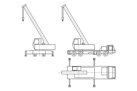 Truck Crane Truck Crane Dwg Block