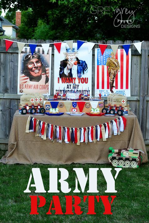 Army party decorations amazon com this sign is huge it was perfect for my son s army themed birthday party love that you can personalize army party games for kids army. GreyGrey Designs: {My Parties} Army Party