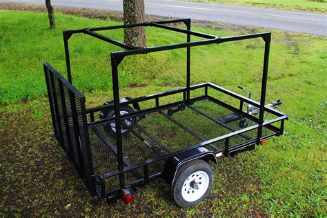 Here Is A Lowes Utility Trailer With A Diy No Weld Trailer Rack