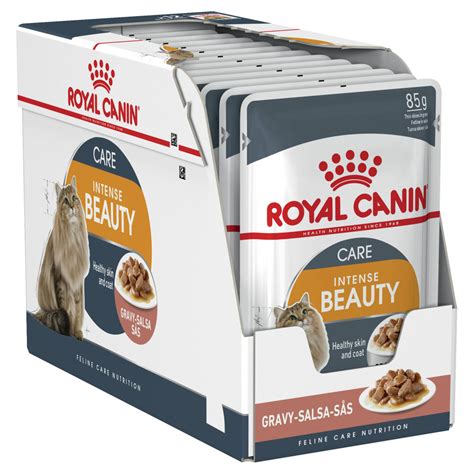 Medicine for cats usually comes in pill form. Royal Canin Intense Beauty in Gravy Cat Food
