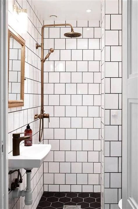 Brass Bathroom Fixtures Swedish Bath With White Tile