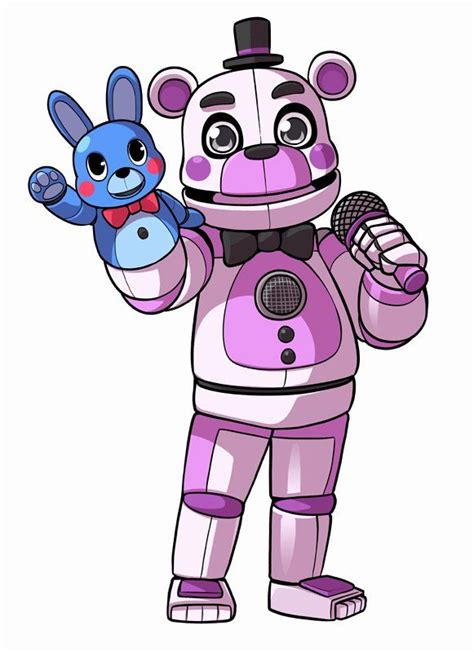 Funtime Freddy Coloring Page Best Of Funtime Freddy And Bon Bon Free