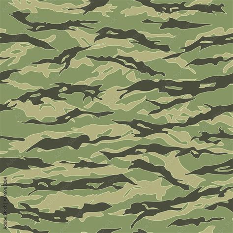 Vietnam Tiger Stripe Camouflage Seamless Patterns Stock Vector Adobe