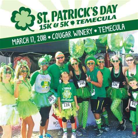 St Patricks Day 15k And 5k Temecula Temecula Ca 10 Mile 5k