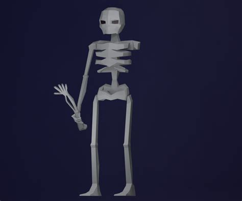 Artstation Low Poly Skeletons Game Assets