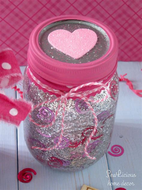 How To Make A Confetti Valentine Mason Jar