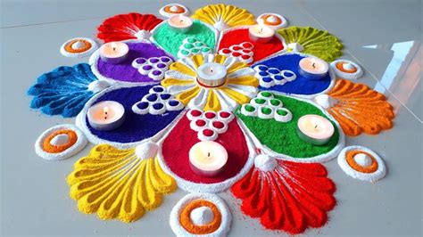 50 Latest Beautiful Diwali Special Rangoli Collection Live Enhanced Colorful Rangoli