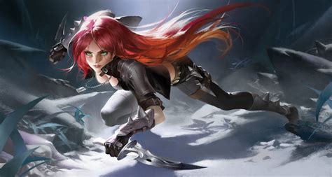 Katarina Катарина League of Legends Лига Легенд LoL ЛоЛ Фэнтези рисунки Рисунки