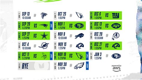 Seattle Seahawks 2020 21 Schedule Released 750 The Game