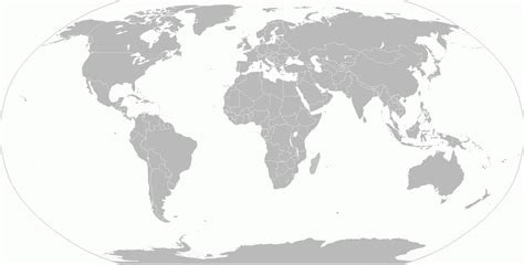 Blank World Map Worksheet