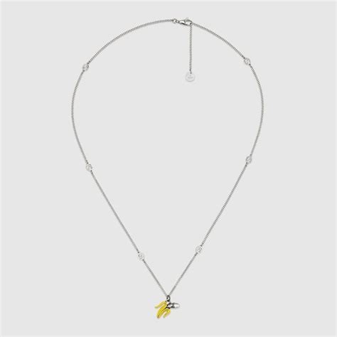 gucci interlocking g necklace with banana harry styles wore an nsfw banana necklace to the