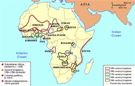 Ancient Africa Continent Map