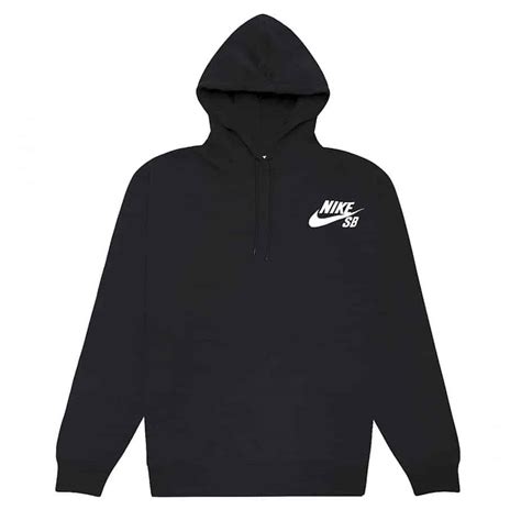 Nike Sb Icon Mens Black Pullover Skate Hoodie Exclusive Sports