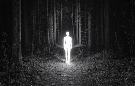 Black And White Glowing Person Spiritual Artwork Editing Pictures
