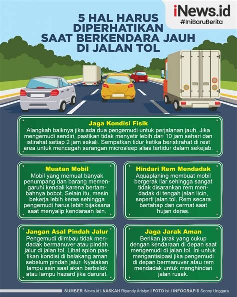 Infografis Tips Berkendara Aman Dan Nyaman Di Jalan Tol