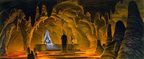 Ralph Mcquarrie Art And Designs For The Emperors Throne Room And Guards Return Of The Jedi