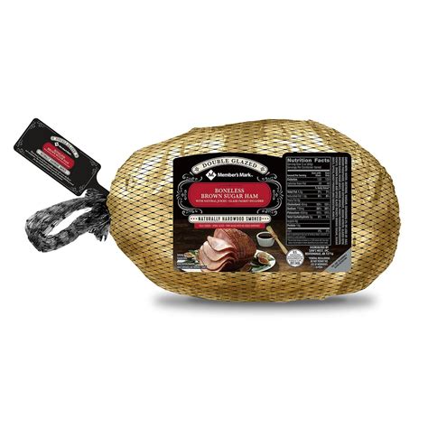 How to make a ham in the crock pot! Member's Mark Boneless Spiral-Sliced Fully-Cooked Double-Glazed Ham (priced per pound) - 5.5 ...