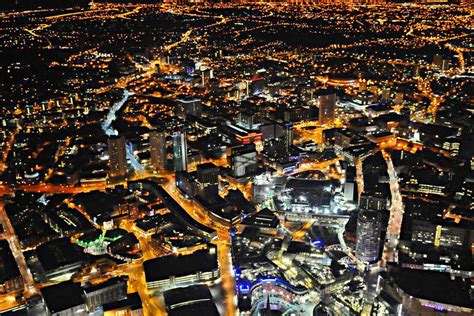 Bright Lights Second City Aerial Photos Of Birmingham At Night