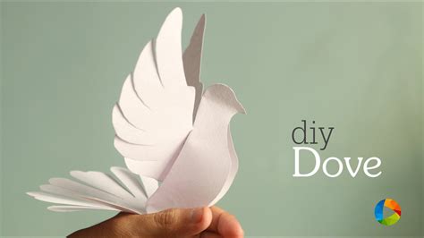 Diy Dove Paper Craft With Templates The Crafter Connection