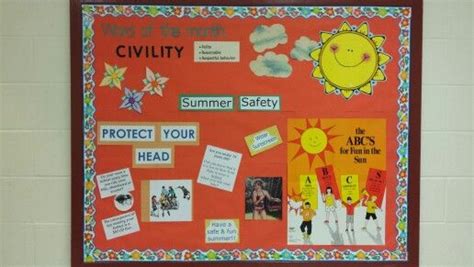 Summer Safety Bulletin Board In My School Nurses Office 2014