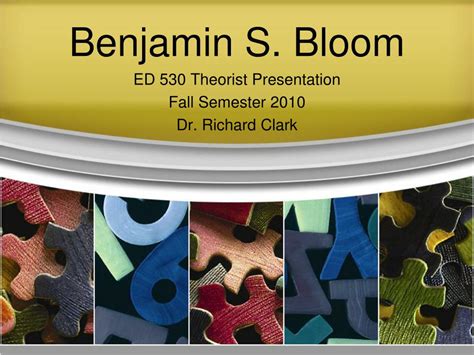 Ppt Benjamin S Bloom Powerpoint Presentation Free Download Id2504800