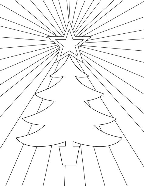 Free christmas tree coloring page printable. Free Printable Christmas Coloring Pages - Paper Trail Design