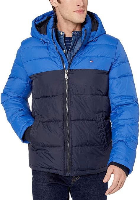 Tommy Hilfiger Mens Classic Hooded Puffer Jacket Regular And Big