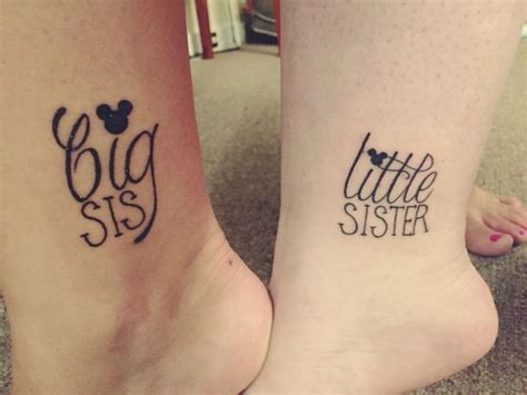 19 Sweet Sister Tattoos On Foot Tattoo Designs