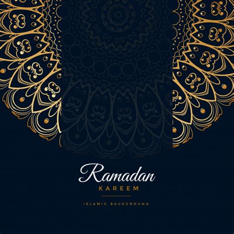 Free Vector Ramadan Kareem Islamic Mandala Pattern Background